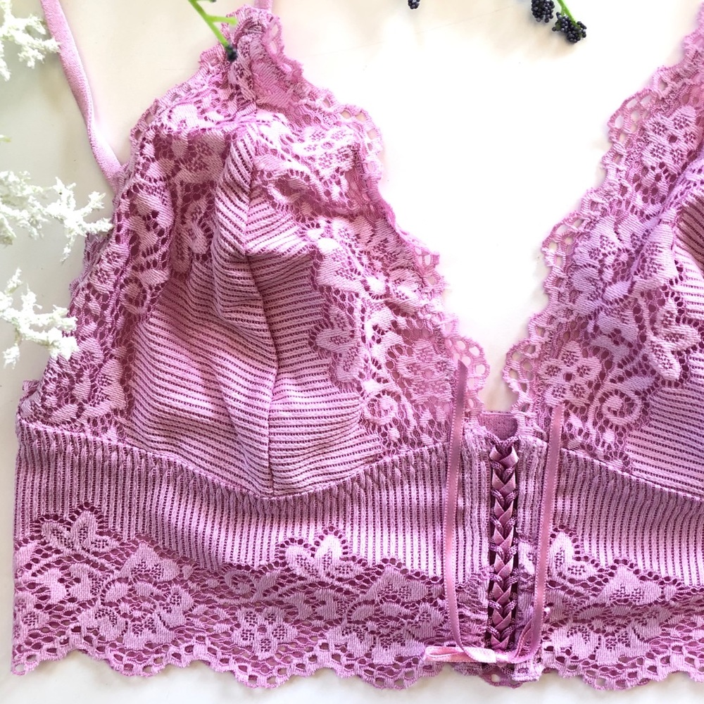 NWT Free People Caroline Euphoric Lilac Bralette - Picture 5 of 7